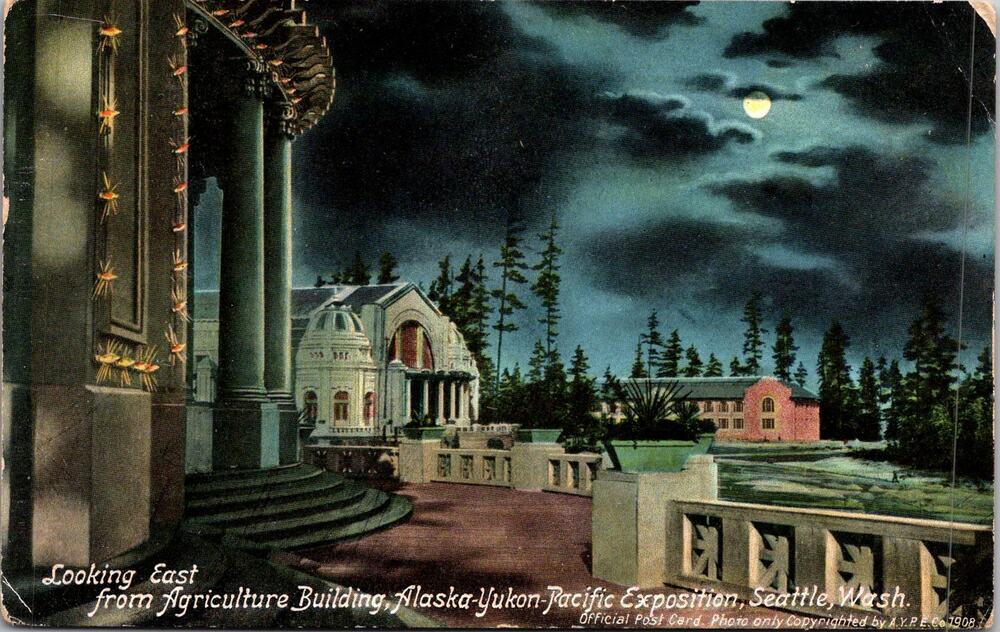 Looking East From Agriculture Building Seattle WA 1909 Vintage Postcard SP17-30